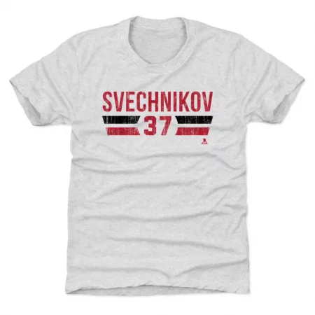 Carolina Hurricanes Youth - Andrei Svechnikov Font White NHL T-Shirt