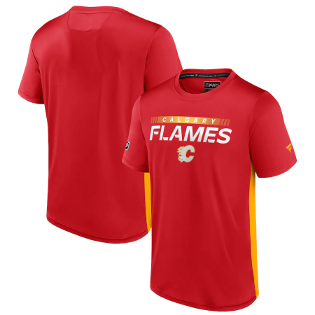 Calgary Flames - Authentic Pro Rink Tech NHL T-Shirt