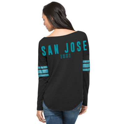 San Jose Sharks Womens - Courtside NHL Long Sleeve T-Shirt