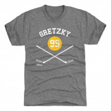 St. Louis Blues - Wayne Gretzky Sticks Gray NHL T-Shirt