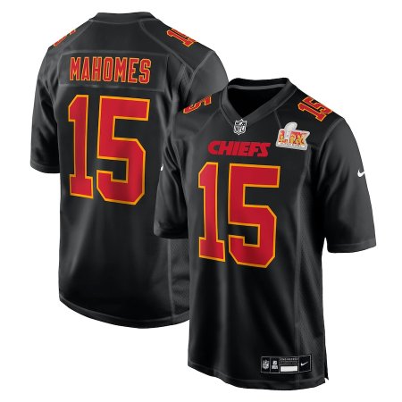 Kansas City Chiefs - Patrick Mahomes Super Bowl LIX Black NFL Jersey