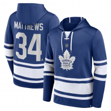 Toronto Maple Leafs - Auston Matthews Lace-Up NHL Bluza s kapturem