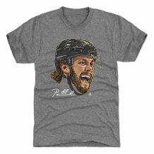 Boston Bruins - David Pastrnak Smile Gray NHL T-Shirt