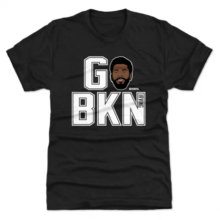 Brooklyn Nets - Kyrie Irving GO BKN Black NBA T-Shirt