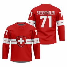 Švajčiarsko - Jonas Siegenthaler 2026 Hokejový Replica Fan Dres