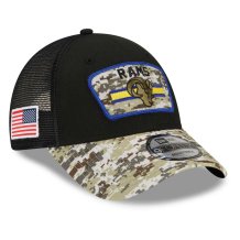 Los Angeles Rams - 2021 Salute To Service 9Forty NFL Czapka