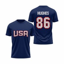 USA - Jack Hughes Hockey Tshirt