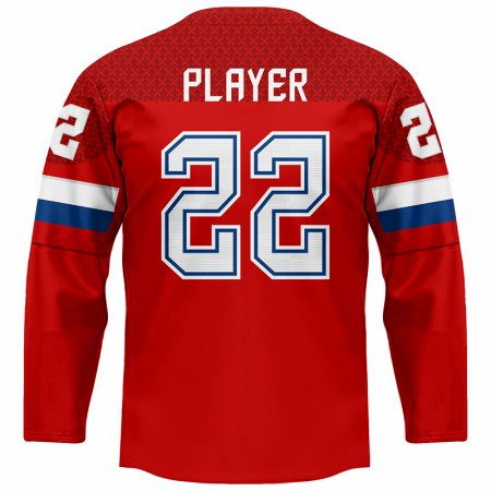 Rosja - 2022 Hockey Replica Fan Jersey/Własne imię i numer - Wielkość: L