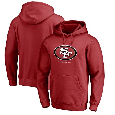 San Francisco 49ers - Branded Team Lockup NFL Mikina s kapucňou