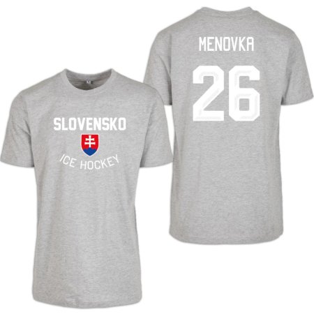Słowacja - Authentic Hockey Koszulka/Własne imię i numer - szary