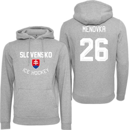 Słowacja Authentic Hockey Bluza s kapturem/Własne imię i numer
