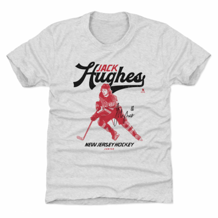 New Jersey Devils Kinder - Jack Hughes Vintage NHL T-Shirt