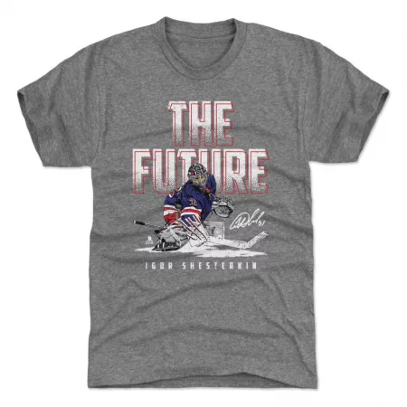 New York Rangers - Igor Shesterkin The Future Gray NHL T-Shirt :: FansMania