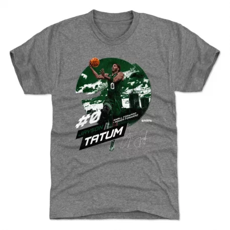 Boston Celtics - Jayson Tatum City Emblem Gray NBA T-Shirt