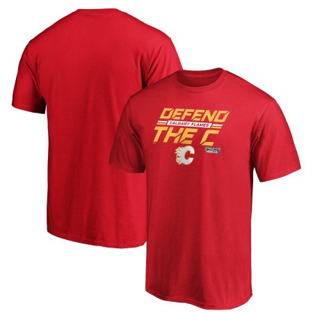 Calgary Flames - 2020 Stanley Cup Playoffs Tilted Ice NHL T-Shirt