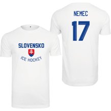 Słowacja - Šimon Nemec Authentic Hockey Koszulka - biała