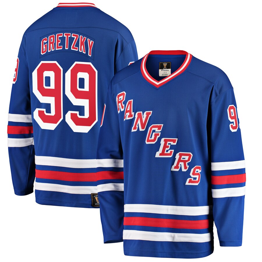 Lhük NHL New York Rangers Hockey Wayne Gretzky Jersey - CCM XL