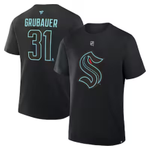 Seattle Kraken - Philipp Grubauer Stack Black NHL Tričko