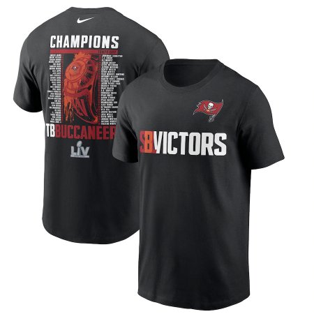 Tampa Bay Buccaneers - Super Bowl LV Champions Roster NFL T-Shirt