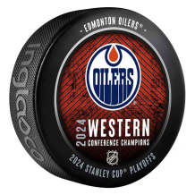 Edmonton Oilers - 2024 Western Conference Champs NHL Puk