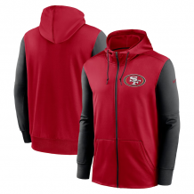 San Francisco 49ers - Performance Full-Zip NFL Bluza z kapturem