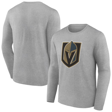 Vegas Golden Knights - Primary Logo Team Logo Gray NHL Langärmlige Shirt