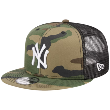 New York Yankees - Woodland Camo Trucker 9Fifty MLB Hat