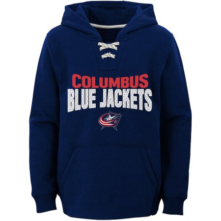 Columbus Blue Jackets Detská - Off the Ice Lace-Up NHL Mikina s kapucňou