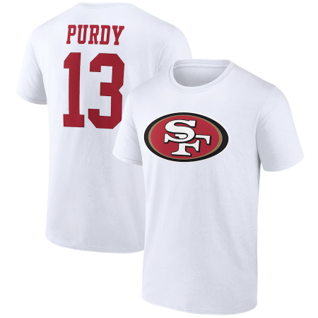San Francisco 49ers - Brock Purdy White NFL Tričko
