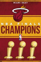 Miami Heat - NBA Champions Plakat