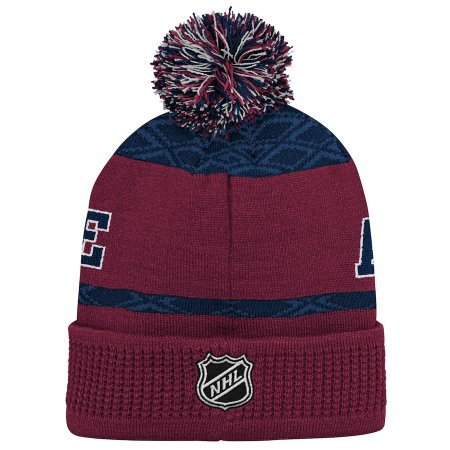 Colorado Avalanche Youth - Puck Pattern NHL Knit Hat