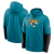 Jacksonville Jaguars - 2024 Sideline Club Pullover Teal NFL Mikina s kapucí