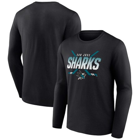 San Jose Sharks - Covert Logo NHL tričko s dlhým rukávom - Veľkosť: XL/USA=XXL/EU