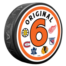 Original 6 Round Textured NHL Puk