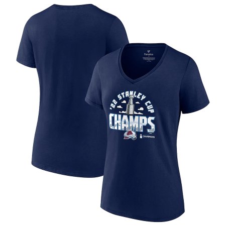 Colorado Avalanche Women - 2022 Stanley Cup Champions Trophy NHL T-Shirt
