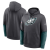 Philadelphia Eagles - 2024 Sideline Club Pullover Gray NFL Mikina s kapucí