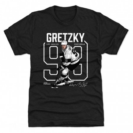 Los Angeles Kings - Wayne Gretzky Outline Black NHL Tričko