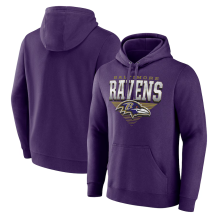 Baltimore Ravens - Geometric Chrome NFL Mikina s kapucňou