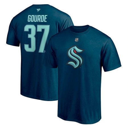 Seattle Kraken - Yanni Gourde Stack NHL T-Shirt - Size: S/USA=M/EU