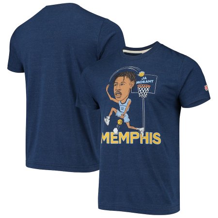 Memphis Grizzlies - Caricature Tri-Blend NBA T-shirt