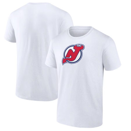 New Jersey Devils - Primary Logo White NHL T-Shirt