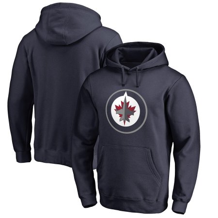 Winnipeg Jets - Primary Logo Navy NHL Mikina s kapucí