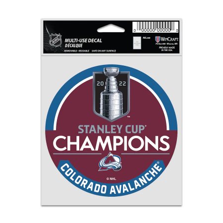 Colorado Avalanche - 2022 Stanley Cup Champions Round NHL Nálepka