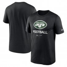 New York Jets - Infographic Black NFL T-shirt