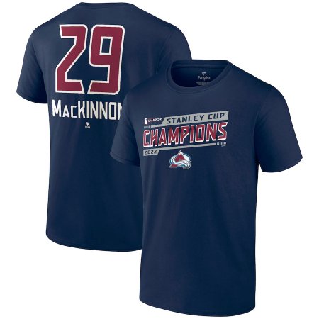 Colorado Avalanche - Nathan MacKinnon 2022 Stanley Cup Champs NHL T-Shirt