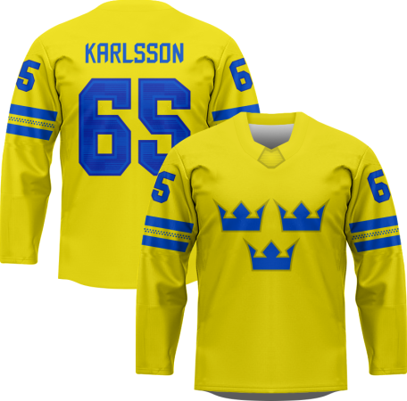 Švédsko - Erik Karlsson Hockey Replica Dres