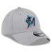 Miami Marlins - Active Pivot 39thirty Gray MLB Čiapka