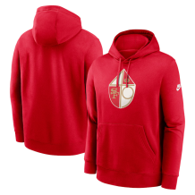 San Francisco 49ers - Rewind Club Red NFL Mikina s kapucí