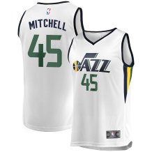Utah Jazz  - Donovan Mitchell Fast Break Replica White NBA Jersey