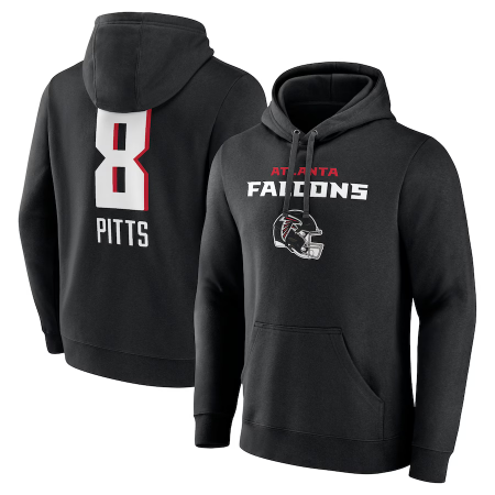 Atlanta Falcons - Kyle Pitts Wordmark NFL Mikina s kapucí